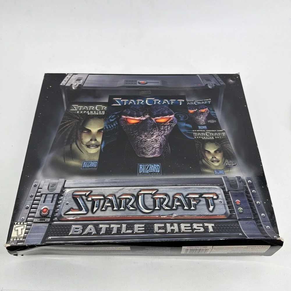 Vintage 1998 StarCraft Battle Chest Game Blizzard Entertainment PC MAC Complete
